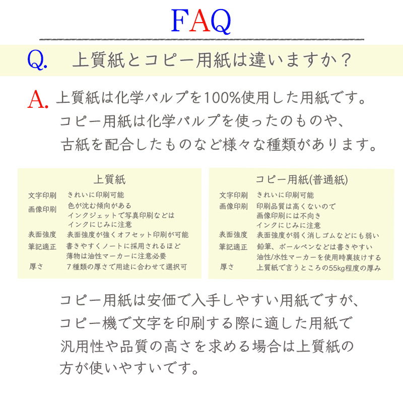上質紙 (70kg) A判 500枚 ※A判換算 44.5kg 0.10mm 商品画像サムネイル9