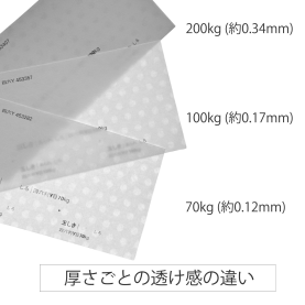 玉しき 白 200kg(0.34mm)のカラーバリエーションなど