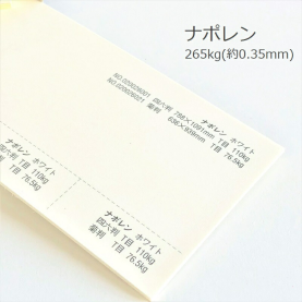 ナポレン ホワイト 265kg(0.35mm) 430mm×620mm 500枚の商品画像
