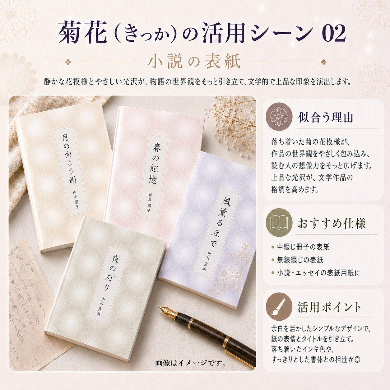 菊花 厚さ ( 0.16mm ) 和紙 商品画像サムネイル3