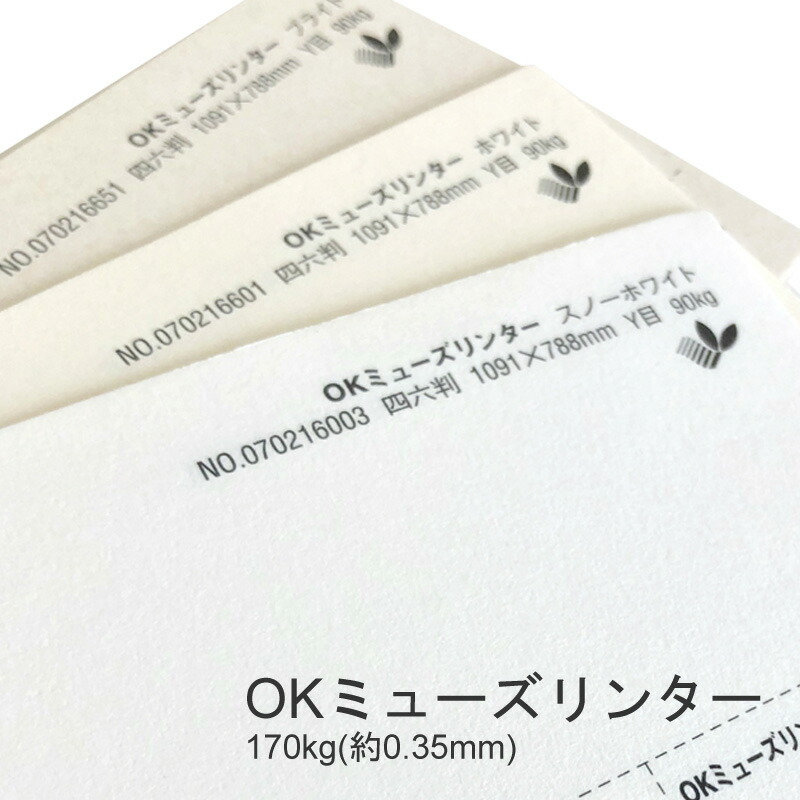 OKミューズリンター 170kg(0.35mm) 100mmX148mm 2000枚 商品画像
