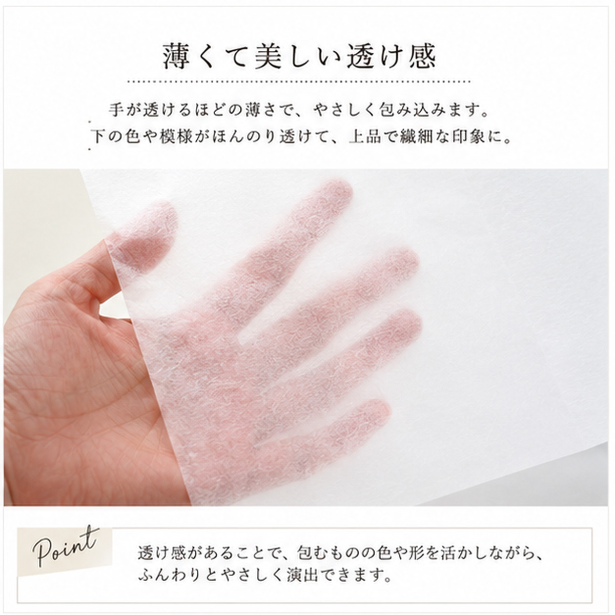 薄葉紙 白 半裁(約545×788mm)／ 四切(約545mm×394mm) 2000枚／4000枚入
