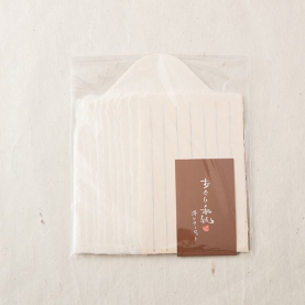 【小国和紙】洋レターセット(白便箋10枚、洋封筒3枚)の商品画像