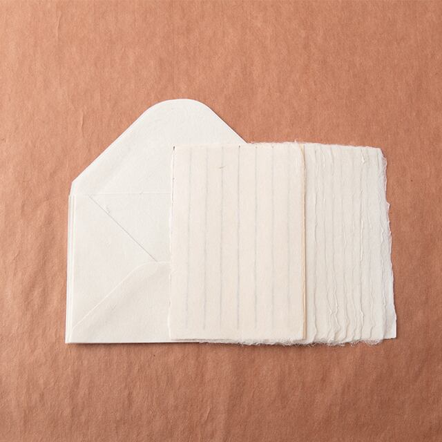 【小国和紙】洋レターセット(白便箋10枚、洋封筒3枚) 商品画像サムネイル1
