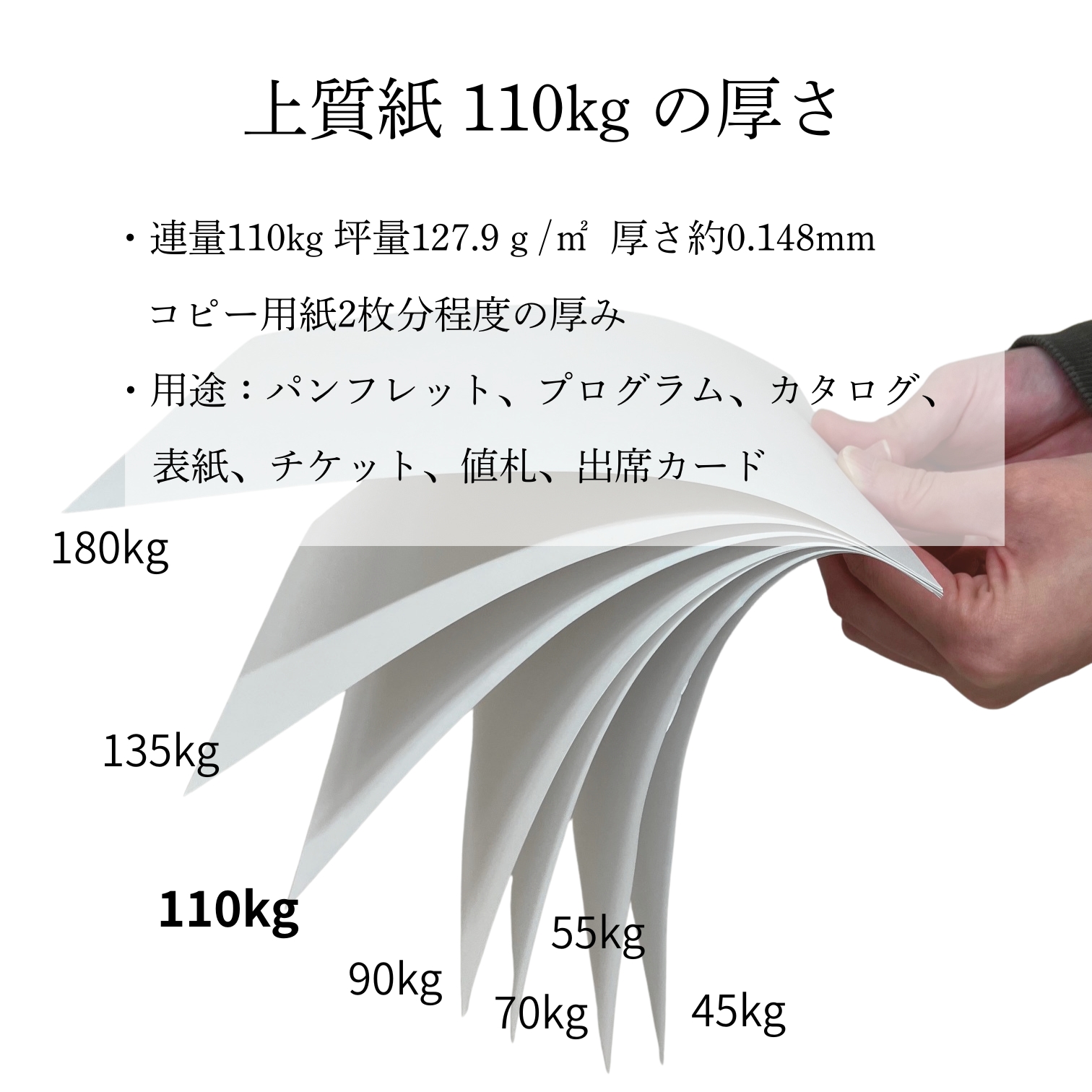 上質紙 (110kg) B4 2,000枚 商品画像サムネイル6