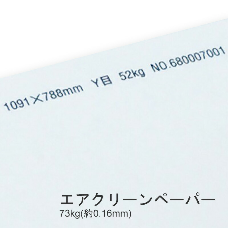 エアクリーンペーパー 73kg(0.16mm) 光触媒の効果で抗菌・消臭 紙専門通販 KAMIO