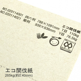 エコ間伐紙N 265kg(0.43mm)の商品画像