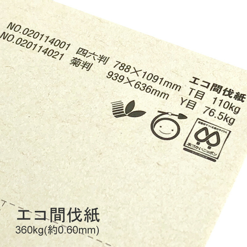 エコ間伐紙N 360kg(0.60mm) 商品画像